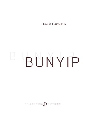 cover image of Bunyip